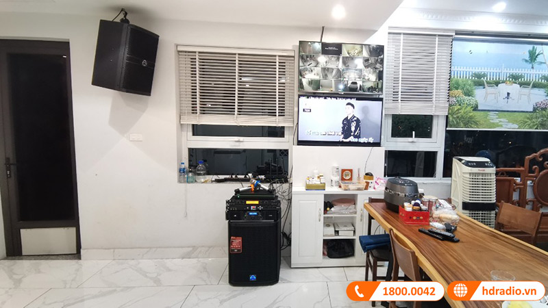 Dàn karaoke HDR66 kết hợp đầu karaoke VietK của chị Hương ở Long Biên, Hà Nội