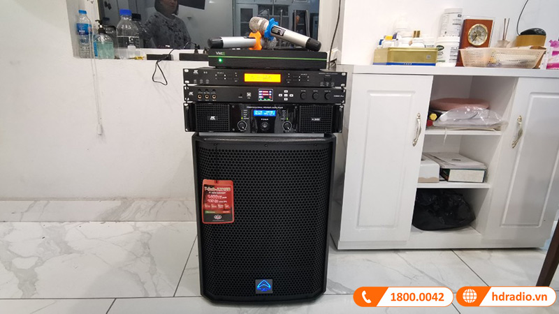 Dàn karaoke HDR66 kết hợp đầu karaoke VietK của chị Hương ở Long Biên, Hà Nội Dàn karaoke HDR66 kết hợp đầu karaoke VietK của chị Hương ở Long Biên, Hà Nội