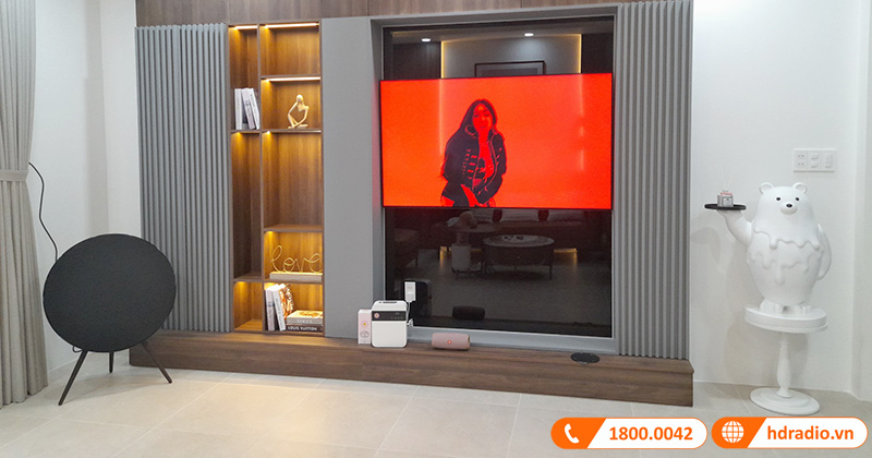 Lắp đặt hệ thống loa B&O Beoplay A9 MK4 trị giá gần 80 triệu đồng cho chị Hường ở Quận Phú Nhuận, Hồ Chí Minh