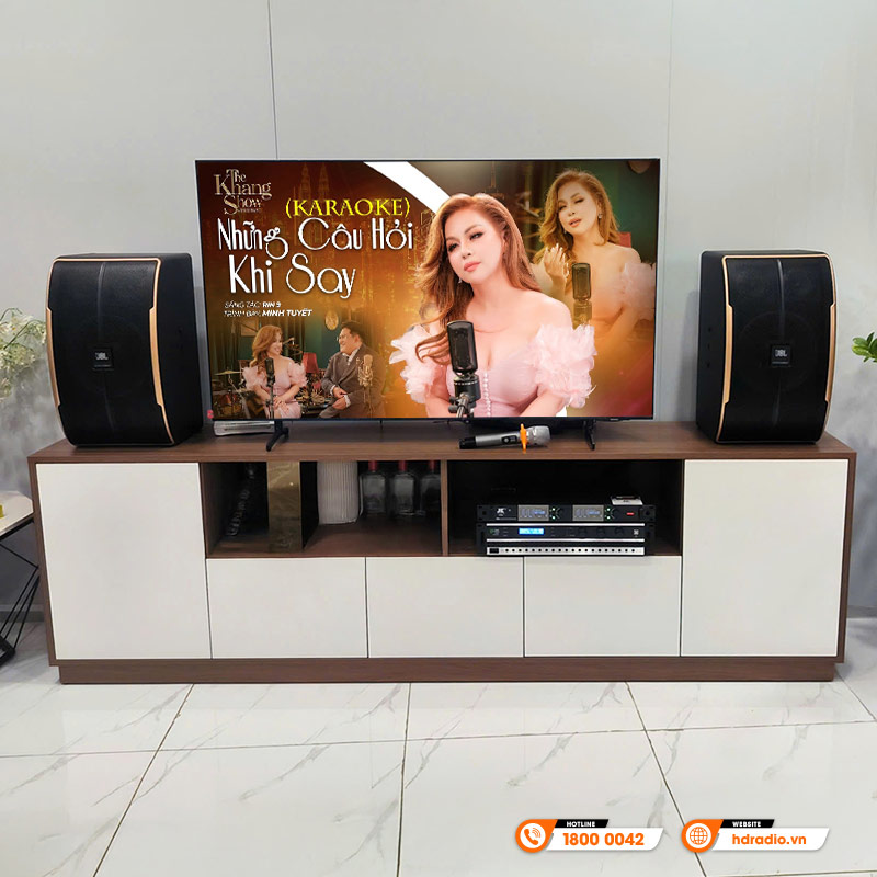 Dàn karaoke JBL GD07 của gia đình chị Huyền ở Quận 2, Hồ Chí Minh