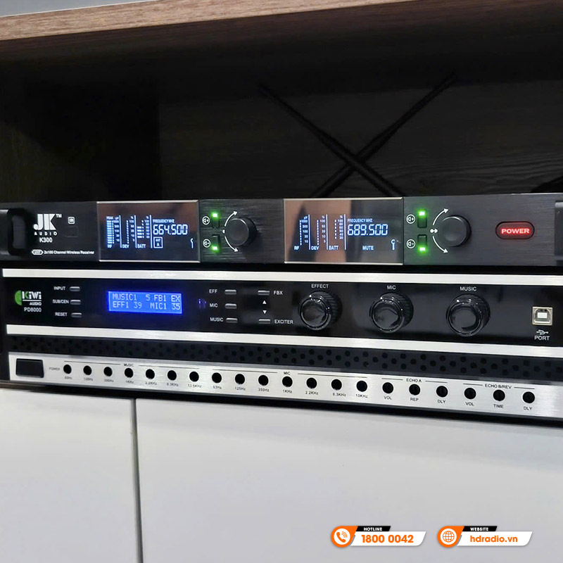 Dàn karaoke JBL GD07 của gia đình chị Huyền ở Quận 2, Hồ Chí Minh