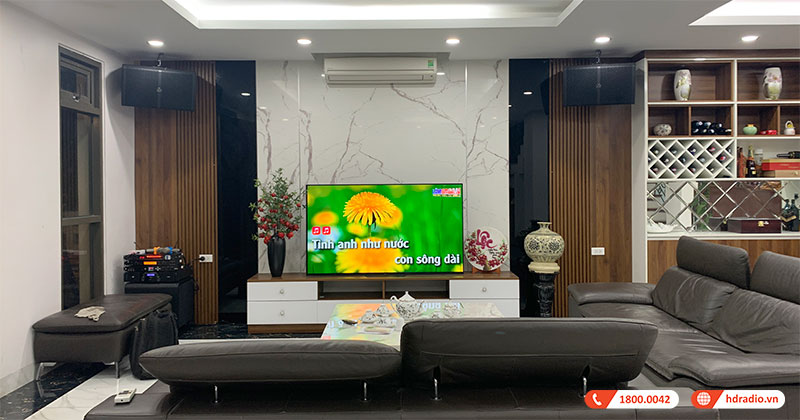 Lắp Dàn Karaoke cao cấp gần 80 triệu đồng cho chị Ngọc ở Quận Long Biên, Hà Nội (Wharfedale WH12 NEO, PolkAudio HTS12, JKaudio H2600, X6000 Plus, JKaudio B9, Kiwi S803A)