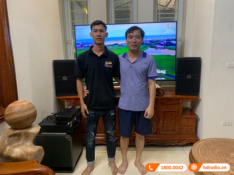 lắp dàn karaoke cho gia đình chị Nhàn ở Thạch Thất, Hà Nội