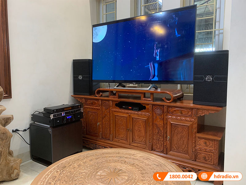 dàn karaoke của chị Nhàn ở Thạch Thất, Hà Nội