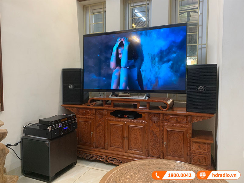 dàn karaoke của chị Nhàn ở Thạch Thất, Hà Nội