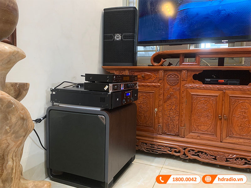 dàn karaoke của chị Nhàn ở Thạch Thất, Hà Nội