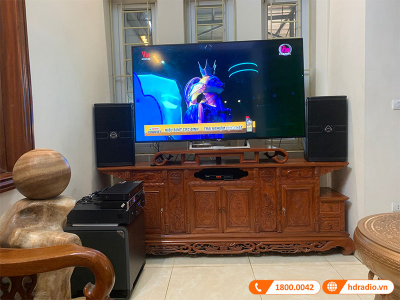 dàn karaoke của chị Nhàn ở Thạch Thất, Hà Nội