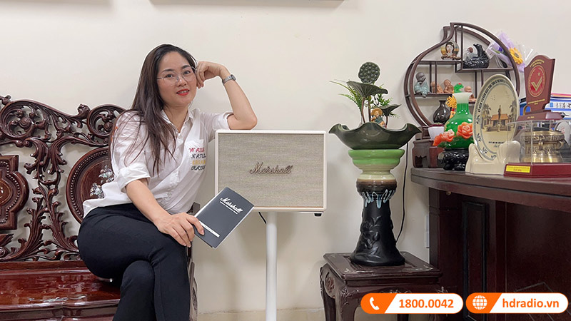 Lắp đặt Loa Marshall Woburn 3 (III) cho chị Thúy Miền ở Bắc Ninh