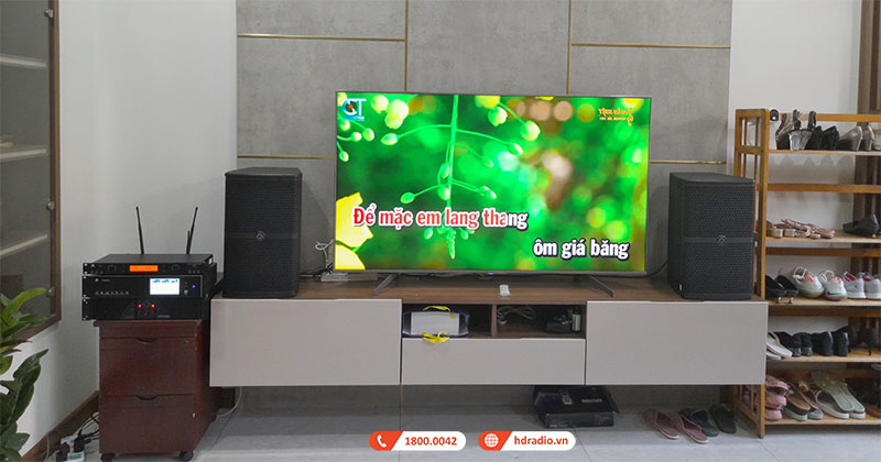 Lắp Dàn Karaoke cao cấp hơn 78 triệu đồng cho chị Thủy ở TP.Thủ Đức, Hồ Chí Minh (Wharfedale WH10 NEO, CPD2600, JKaudio X9900Pro, JKaudio B9)