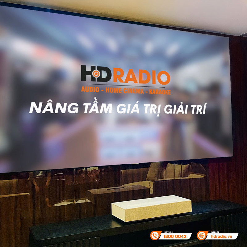 Hệ thông trình chiếu cao cấp của chị Trang ở Long Biên, Hà Nội