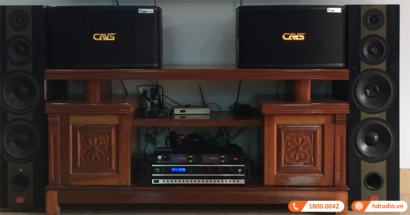 Lắp dàn karaoke giá rẻ GD06 chỉ gần 16 triệu đồng cho chú Chắt ở Gia Lâm, Hà Nội (CAVS LF710, Kiwi PD8000, JKAudio K300)