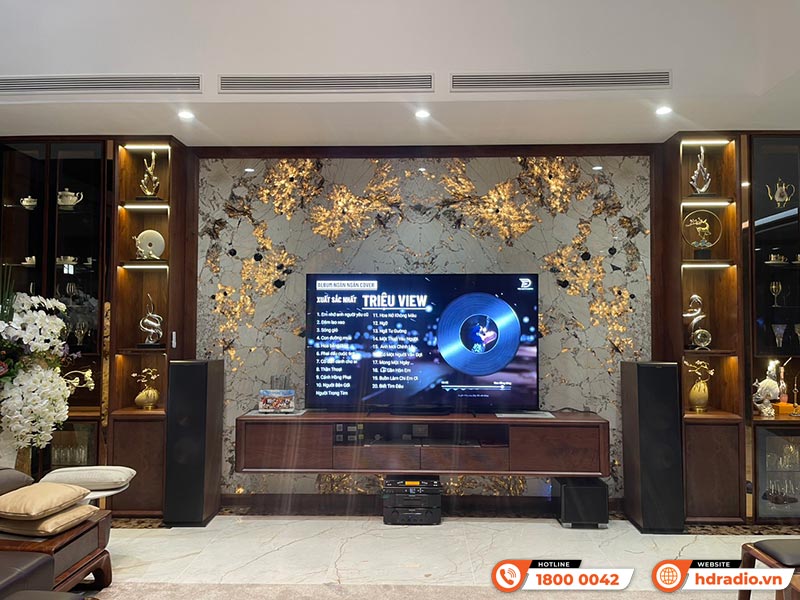 Dàn nghe nhạc và hát karaoke của cô Trang ở Thái Nguyên