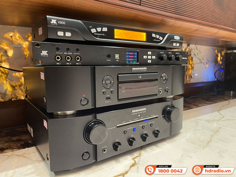 Dàn nghe nhạc và hát karaoke của cô Trang ở Thái Nguyên