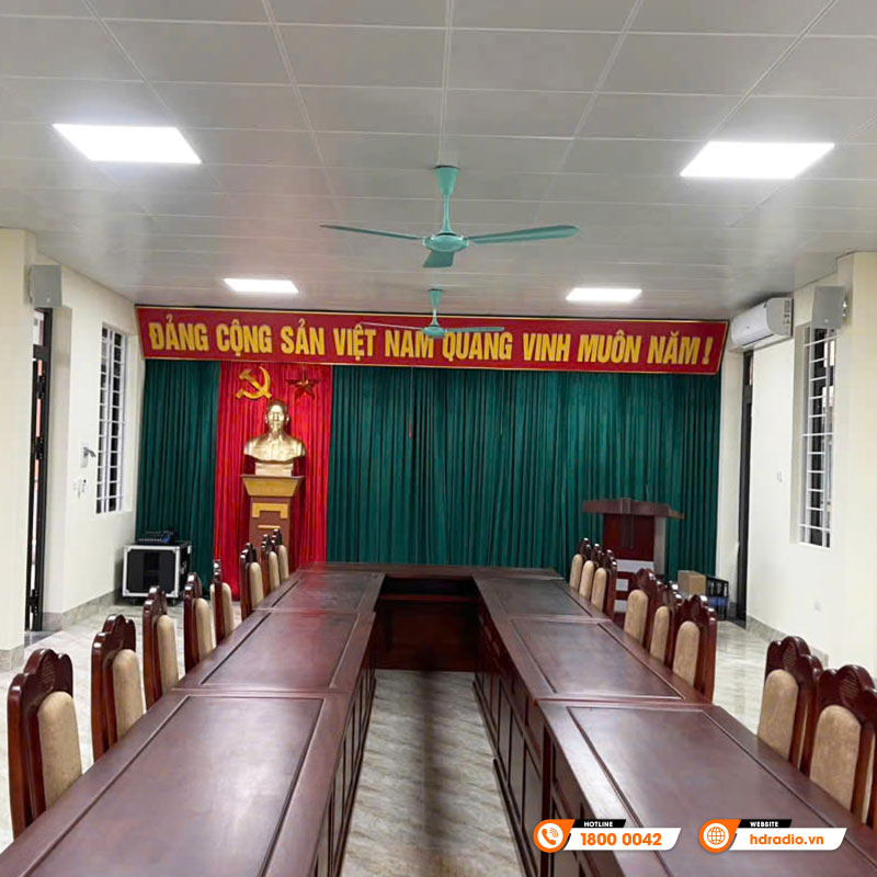 Dàn âm thanh phòng họp tại UBND xã Mai Lâm, Hà Nội