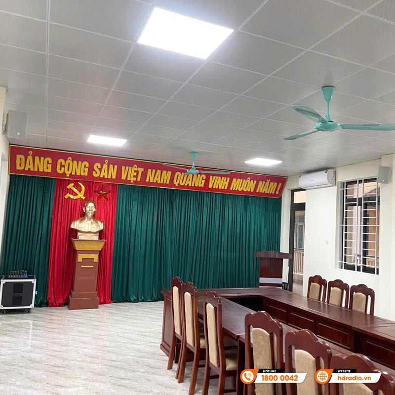 Dàn âm thanh phòng họp tại UBND xã Mai Lâm, Hà Nội