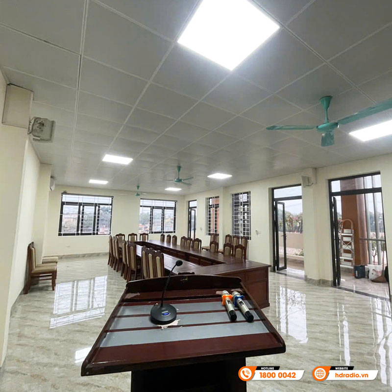 Dàn âm thanh phòng họp tại UBND xã Mai Lâm, Hà Nội