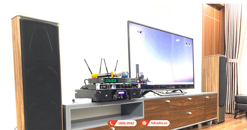Lắp dàn karaoke chất lượng giá chỉ gần 20 triệu cho anh Tuấn ở Hoàng Mai, Hà Nội (Paramax FX1500, Neko DK1000, JKaudio H2400, JKaudio B3 Plus)