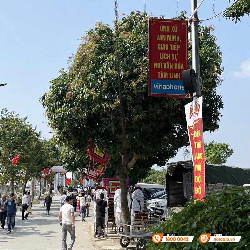 Hệ thống âm thanh thông báo tại đền Ông Hoàng Mười ở Nghệ An Hệ thống âm thanh thông báo tại đền Ông Hoàng Mười ở Nghệ An