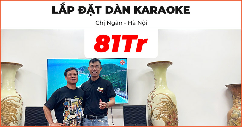 Dàn karaoke của gia đình chị Ngân ở Gia Lâm, Hà Nội