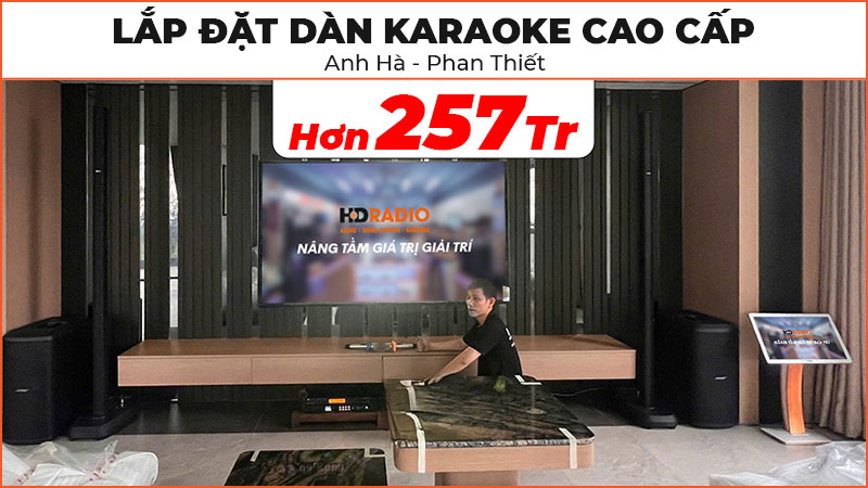 Lắp đặt dàn karaoke cao cấp trị giá hơn 257 triệu đồng cho anh Hà ở Phan Thiết Lắp đặt dàn karaoke cao cấp trị giá hơn 257 triệu đồng cho anh Hà ở Phan Thiết