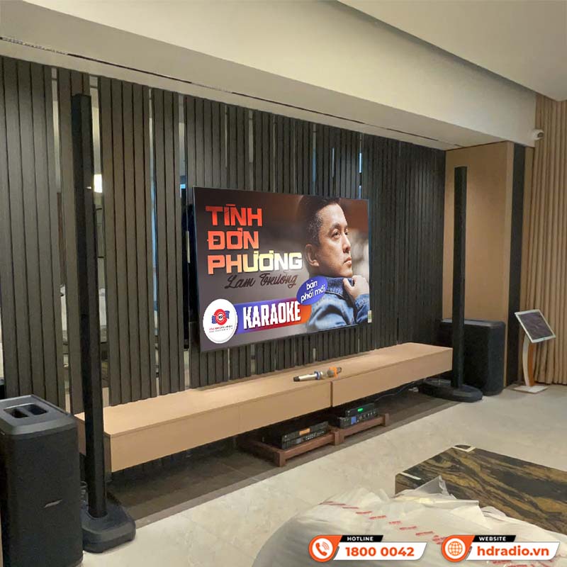 Lắp đặt dàn karaoke cao cấp trị giá hơn 257 triệu đồng cho anh Hà ở Phan Thiết