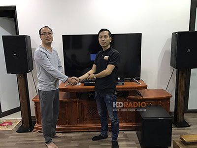 Lắp đặt dàn karaoke cao cấp cho Anh Tùng, tại Long Biên, Hà Nội