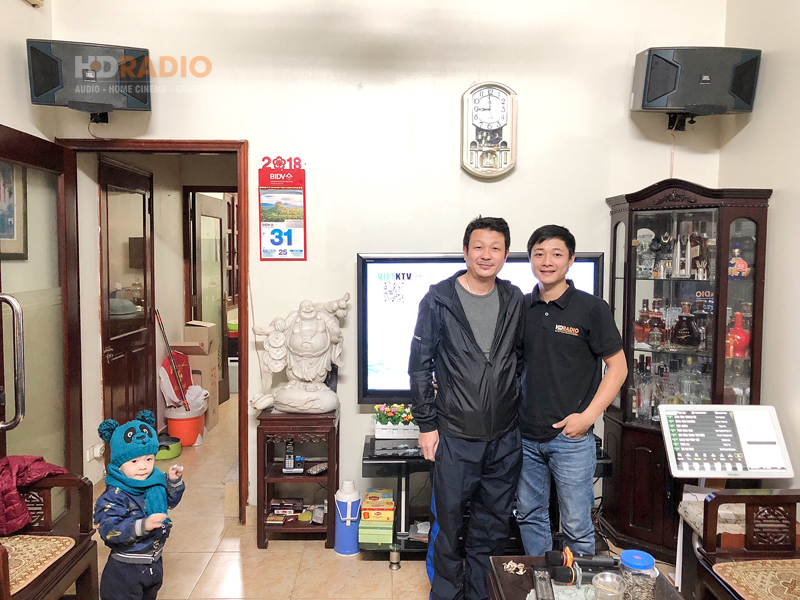 Lắp đặt dàn karaoke cho anh Tuấn tại Phố Kim Hoa, quận Đống Đa, Hà Nội