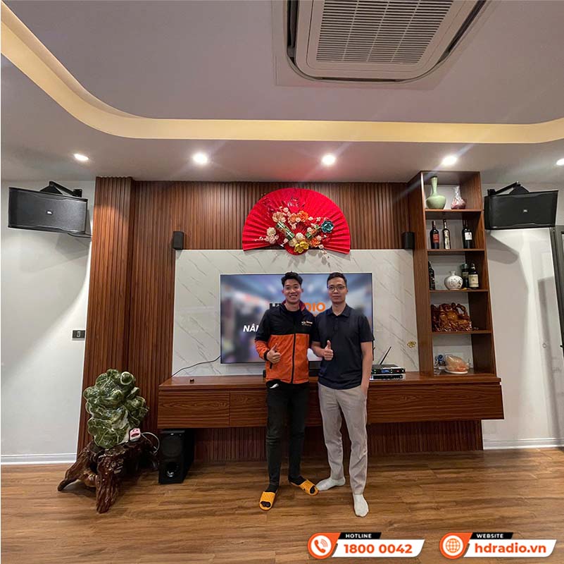 Lắp đặt dàn karaoke JBL GD75 cho anh Phúc ở Hà Nội