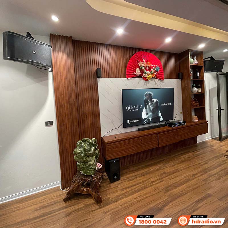 Lắp đặt dàn karaoke JBL GD75 cho anh Phúc ở Hà Nội