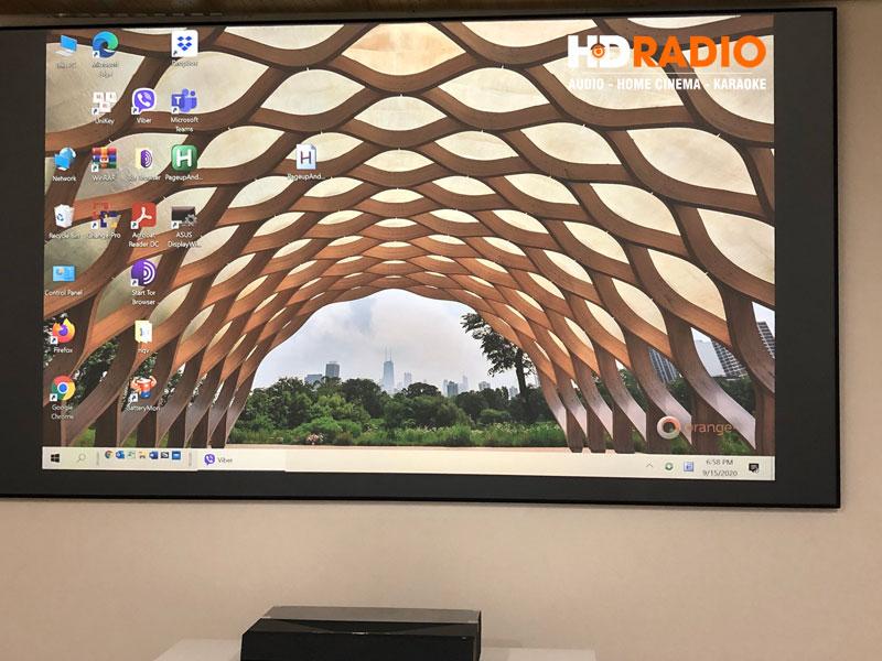 Lắp Đặt Máy Chiếu 4K Siêu Gần Optoma CinemaX P1 Cho Chị Dung Tại Hoàng Cầu, Hà Nội