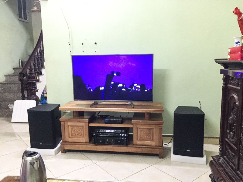 Set up bộ dàn karaoke cho anh Hà sống tại Kim Sơn, Gia Lâm, Hà Nội