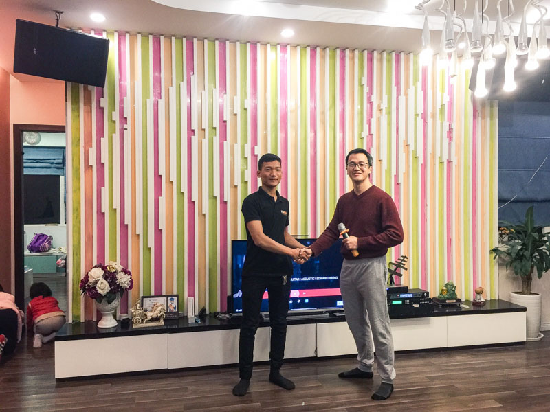 Setup dàn karaoke gia đình cao cấp cho Anh Huy, ở Trần Phú, Hà Đông, Hà Nội