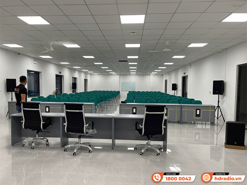 Hệ thống Âm thanh thông báo cho Trung tâm sát hạch lái xe ở Long Biên, Hà Nội