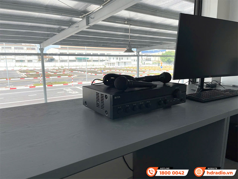 Hệ thống Âm thanh thông báo cho Trung tâm sát hạch lái xe ở Long Biên, Hà Nội