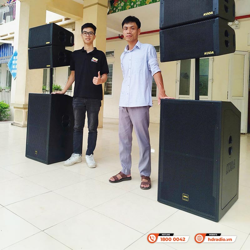 Hệ thống âm thanh sân khấu tại Trường tiểu học Trác Văn Hệ thống âm thanh sân khấu tại Trường tiểu học Trác Văn