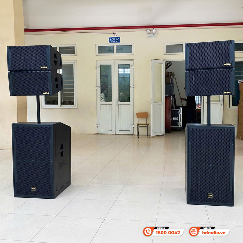 Hệ thống âm thanh sân khấu tại Trường tiểu học Trác Văn Hệ thống âm thanh sân khấu tại Trường tiểu học Trác Văn