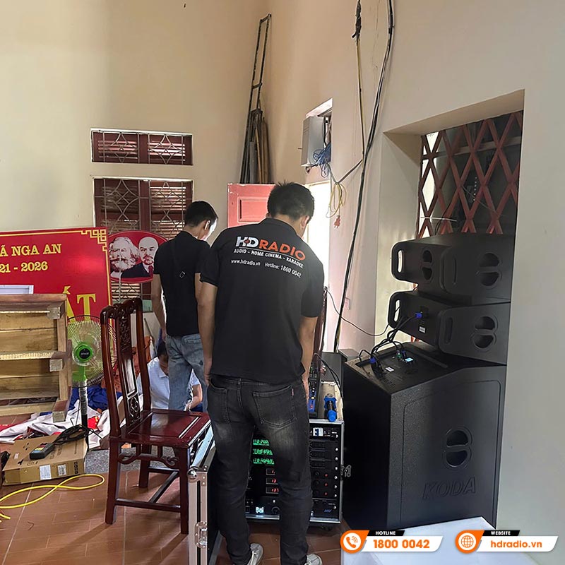 Hệ thống âm thanh hội trường của Ủy Ban Nhân Dân Xã Nga An, Thanh Hóa