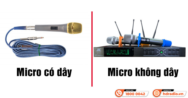 Ưu điểm của micro karaoke không dây với micro có dây