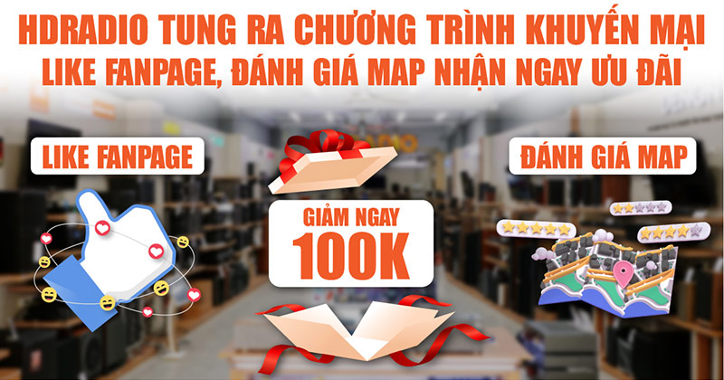 ƯU ĐÃI MUA HÀNG TRỰC TIẾP - LIKE FANPAGE, ĐÁNH GIÁ MAP GIẢM THÊM 100K