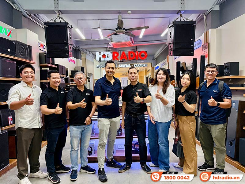 Đoàn đại diện thương hiệu KEF sang thăm và làm việc tại trụ sở HDRadio