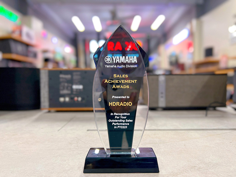 HDRadio đạt danh hiệu Đơn vị phân phối thiết bị âm thanh hàng đầu của YAMHA 