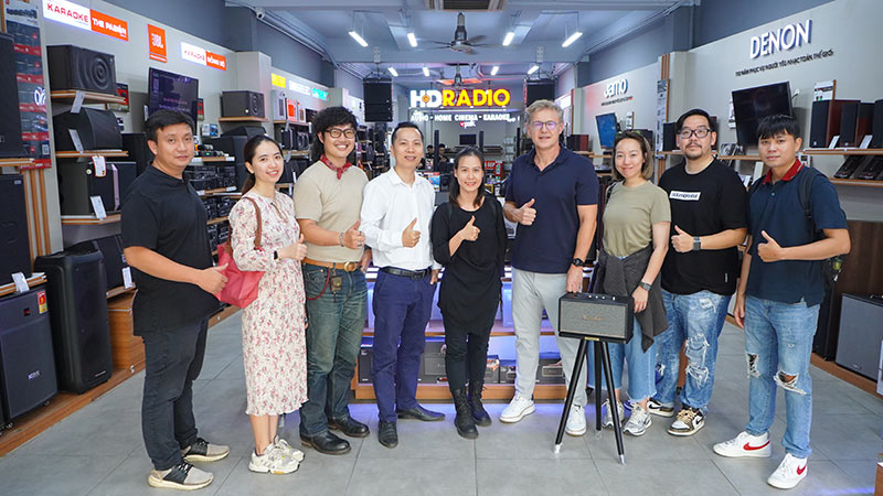 HDRadio Đón Tiếp Đoàn Đại Diện Thương Hiệu MARSHALL Sang Thăm Và Làm Việc