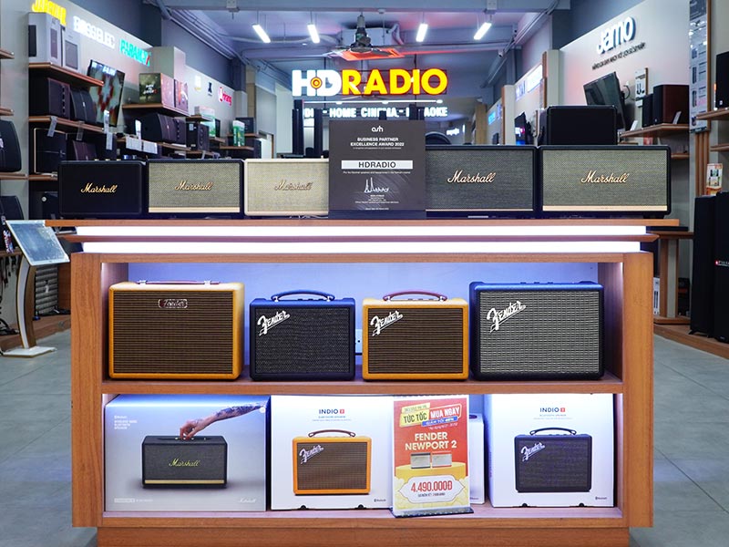 hdradio bán loa marshall chính hãng tem ASH