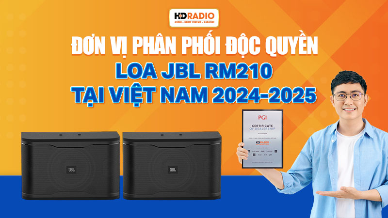 HDRadio là đơn vị phân phối độc quyền Loa JBL RM210 tại Việt Nam 2025-2025