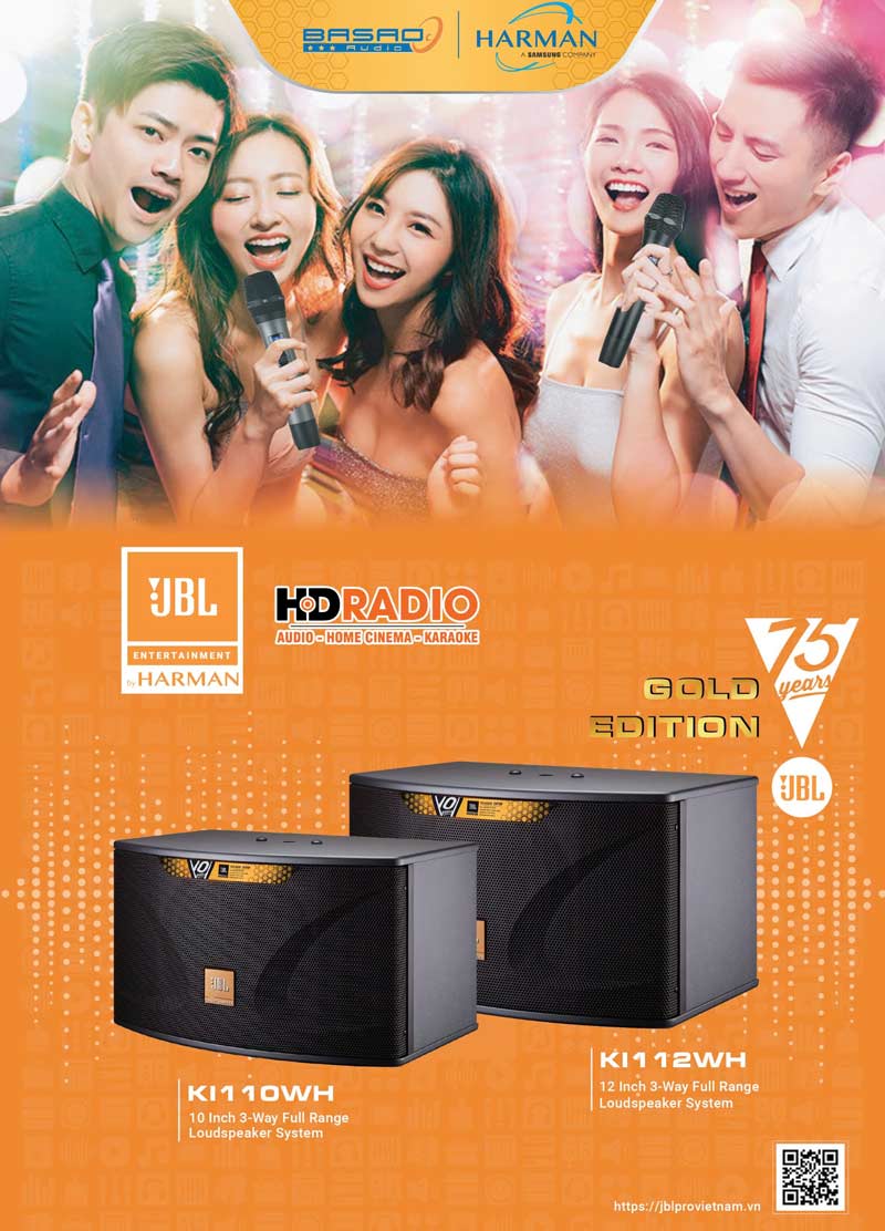 HDRadio - Đơn Vị Phân Phối Độc Quyền Loa JBL Ki110 và JBL Ki112 Gold Edition tại Việt Nam