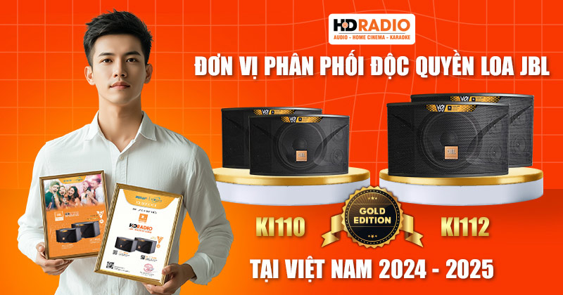 HDRADIO - Đơn Vị Phân Phối Độc Quyền Loa JBL Ki110 và JBL Ki112 Gold Edition tại Việt Nam 2025