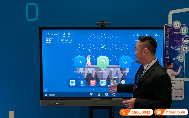 HDRadio tham du su kien ra mat san pham moi cua BenQ