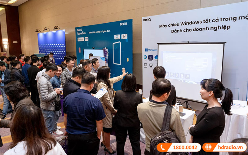 HDRadio tham du su kien ra mat san pham moi cua hang BenQ