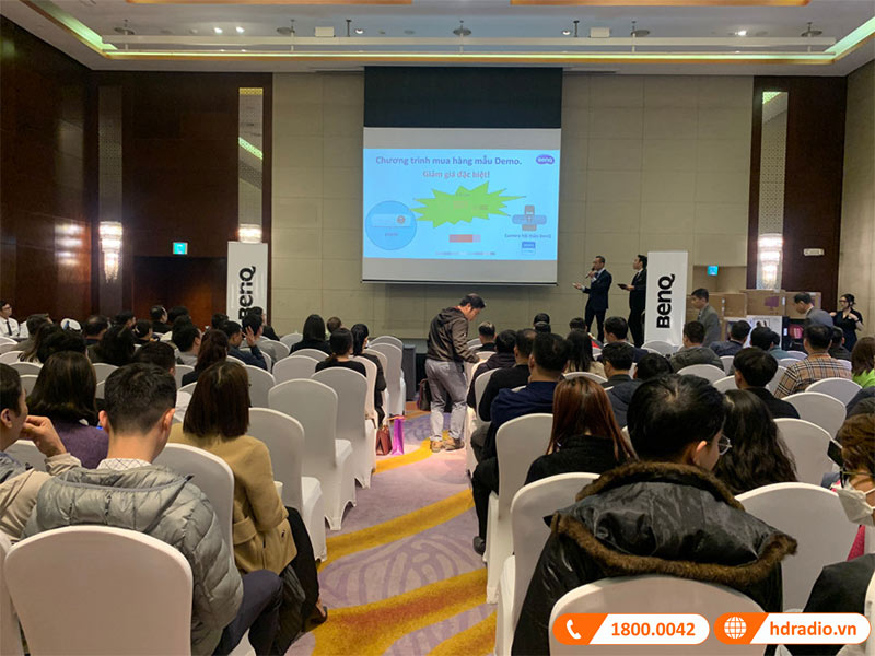 HDRadio tham du su kien ra mat san pham moi cua BenQ