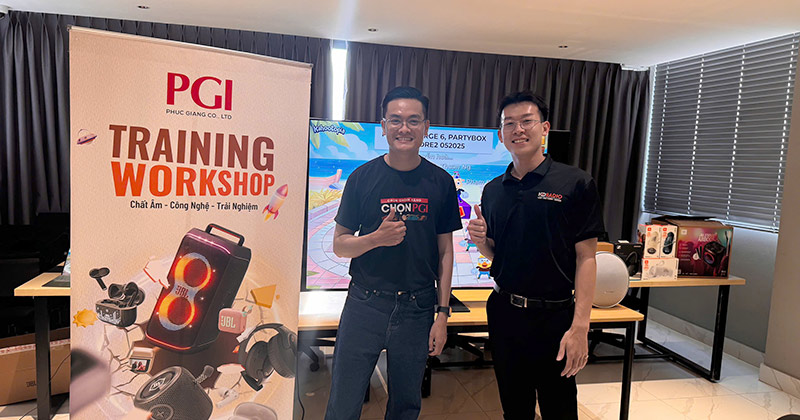 (Ngày 8/5/2025) HDRadio Tham Dự Buổi Training Sản Phẩm Mới - Tai Nghe Sennheiser và Loa JBL Bluetooth Do Phúc Giang PGI Tổ Chức